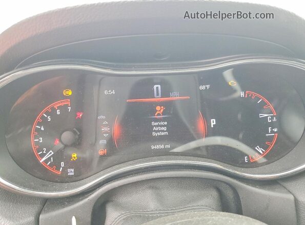 1C4SDHCT7HC672407 2017 DODGE DURANGO White Vista del cuadro de instrumentos