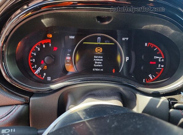 1C4SDHCTXMC608727 2021 DODGE DURANGO Gray Vista del cuadro de instrumentos