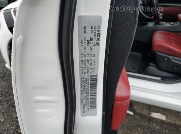 1C4SDJCT0KC764957 2019 DODGE DURANGO White Vista de la etiqueta del VIN