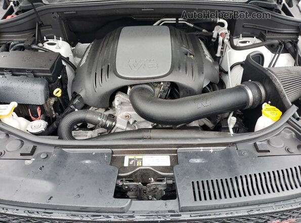 1C4SDJCT0KC764957 2019 DODGE DURANGO White Vista del compartimento del motor