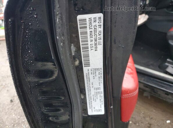 1C4SDJCT0MC661914 2021 DODGE DURANGO Black Widok naklejki z numerem VIN