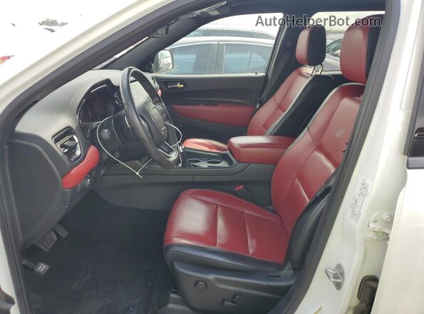 1C4SDJCT1MC556959 2021 DODGE DURANGO Белый Вид салона спереди