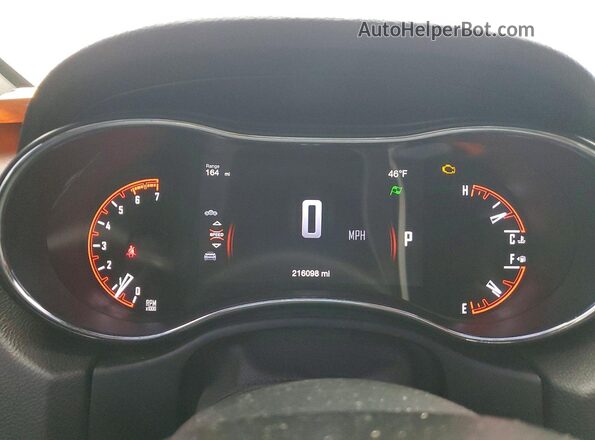 1C4SDJCT2HC642433 2017 DODGE DURANGO Black Widok zestawu wskaźników