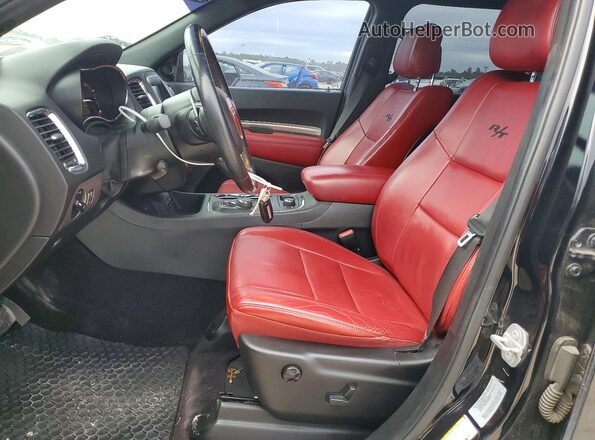 1C4SDJCT2HC642433 2017 DODGE DURANGO Black Widok wnętrza z przodu