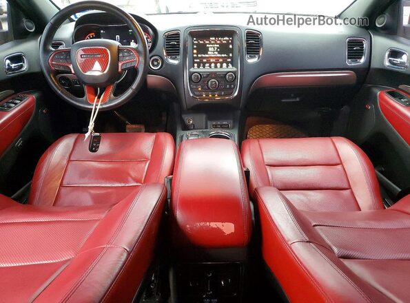 1C4SDJCT2HC642433 2017 DODGE DURANGO Black Widok deski rozdzielczej