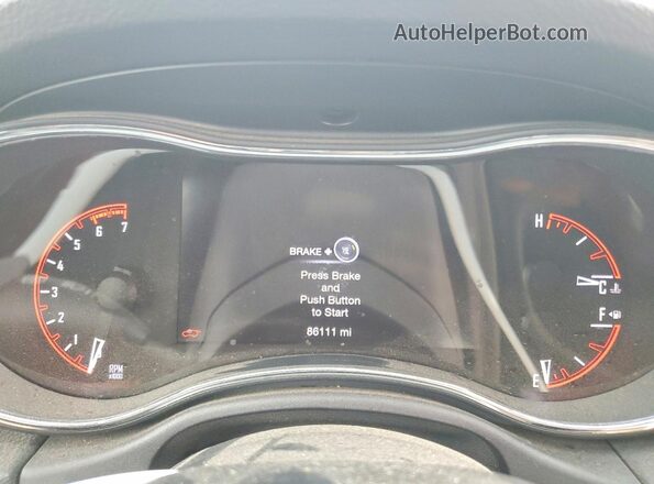 1C4SDJCT2HC958110 2017 DODGE DURANGO Белый Вид щитка приборов