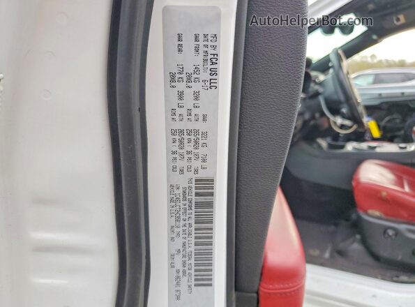 1C4SDJCT2HC958110 2017 DODGE DURANGO Белый Вид наклейки с VIN-кодом