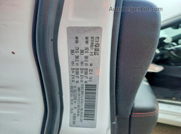 1C4SDJCT2JC372433 2018 DODGE DURANGO Белый Вид наклейки с VIN-кодом