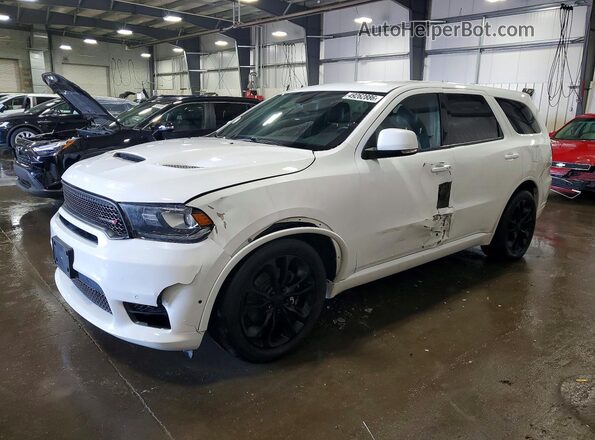 1C4SDJCT2KC586579 2019 DODGE DURANGO White წინა მარცხენა ხედი სამი მეოთხედიდან