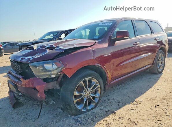 1C4SDJCT2LC383063 2020 DODGE DURANGO Темно-бордовый Передняя левая четверть