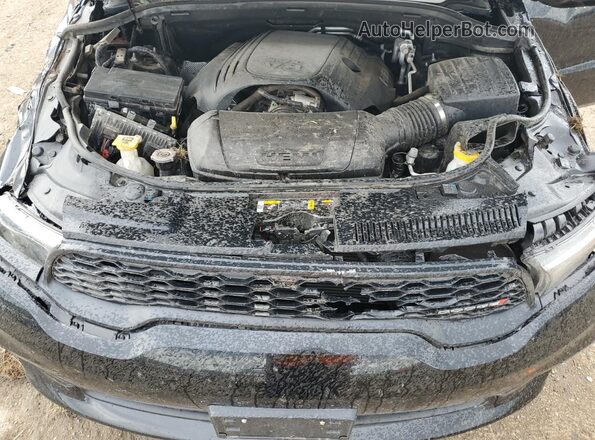 1C4SDJCT2NC188583 2022 DODGE DURANGO Black Вид підкапотного простору