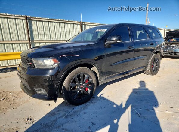 1C4SDJCT4JC101664 2018 DODGE DURANGO Black Առջևի ձախ երեք քառորդ տեսարան