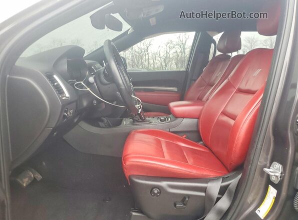 1C4SDJCT5KC652414 2019 DODGE DURANGO Угольный Вид салона спереди