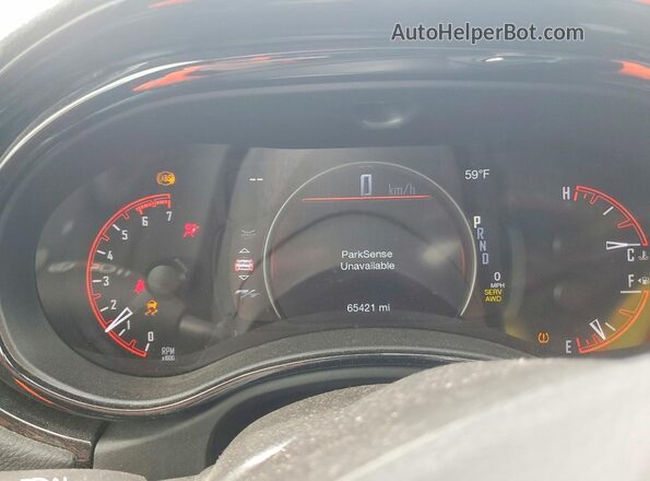 1C4SDJCT5MC522507 2021 DODGE DURANGO Черный Вид щитка приборов