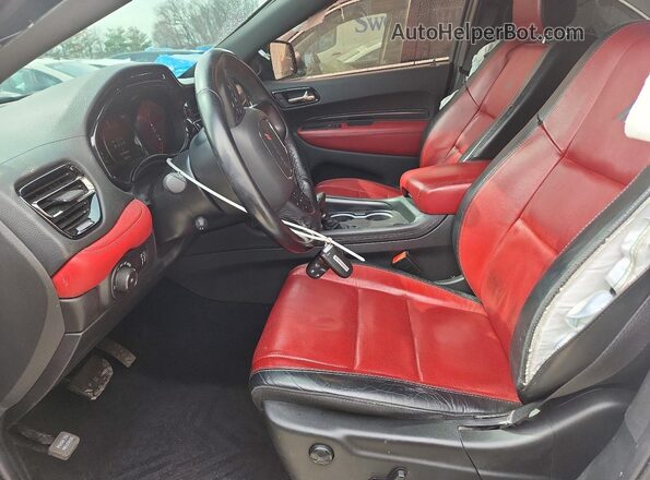 1C4SDJCT5MC850185 2021 DODGE DURANGO Белый Вид салона спереди