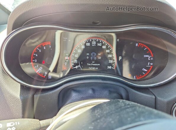 1C4SDJCT8GC460220 2016 DODGE DURANGO Black Widok zestawu wskaźników