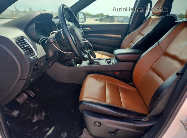 1C4SDJCTXLC324357 2020 DODGE DURANGO Белый Вид салона спереди