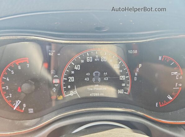 1C4SDJCTXLC324357 2020 DODGE DURANGO Белый Вид щитка приборов