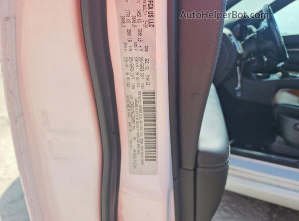 1C4SDJCTXLC324357 2020 DODGE DURANGO Белый Вид наклейки с VIN-кодом