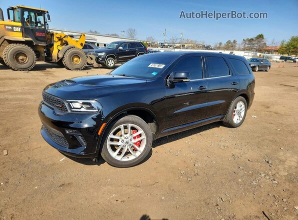 1C4SDJCTXNC133573 2022 DODGE DURANGO Черный Передняя левая четверть