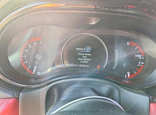 1C4SDJCTXNC133573 2022 DODGE DURANGO Черный Вид щитка приборов
