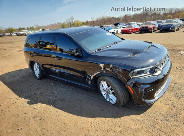 1C4SDJCTXNC133573 2022 DODGE DURANGO Черный Передняя правая четверть