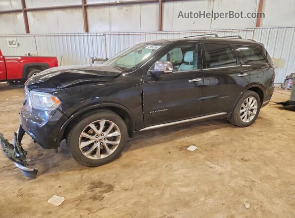 1C4SDJET4KC525005 2019 DODGE DURANGO Black Առջևի ձախ երեք քառորդ տեսարան