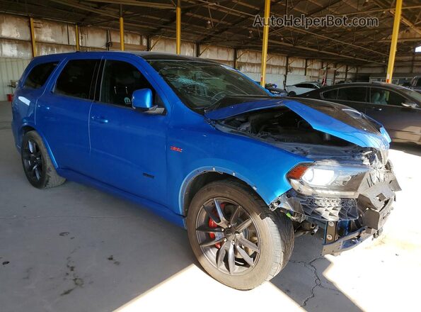 1C4SDJGJ4JC482912 2018 DODGE DURANGO Синий Передняя правая четверть
