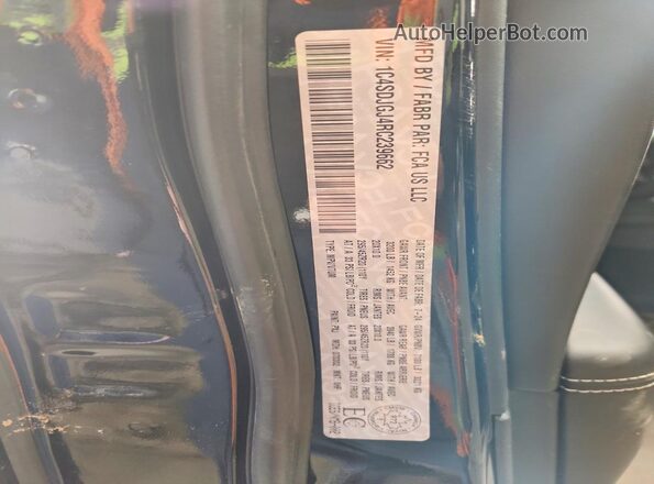 1C4SDJGJ4RC239662 2024 DODGE DURANGO Черный Вид наклейки с VIN-кодом