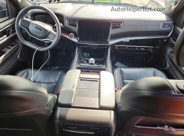 1C4SJSAP7PS569360 2023 JEEP WAGONEER Maroon Dashboard view
