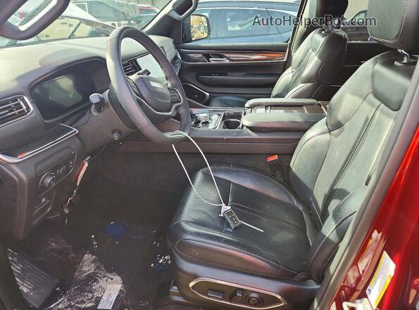 1C4SJSAP7PS569360 2023 JEEP WAGONEER Maroon Front interior view