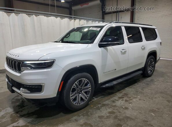 1C4SJSBP2SS535379 2025 JEEP WAGONEER White Vista tres cuartos delantera izquierda