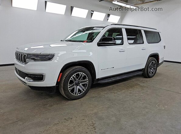 1C4SJSBP4PS542549 2023 JEEP WAGONEER White Vista tres cuartos delantera izquierda