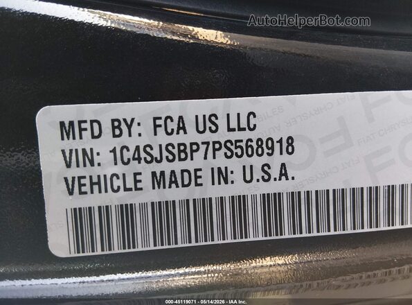 1C4SJSBP7PS568918 2023 JEEP WAGONEER L Black Widok komory silnika