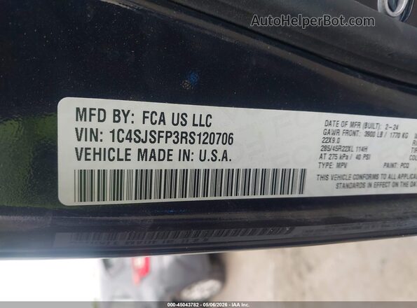 1C4SJSFP3RS120706 2024 JEEP GRAND WAGONEER L Dark Blue Вид подкапотного пространства