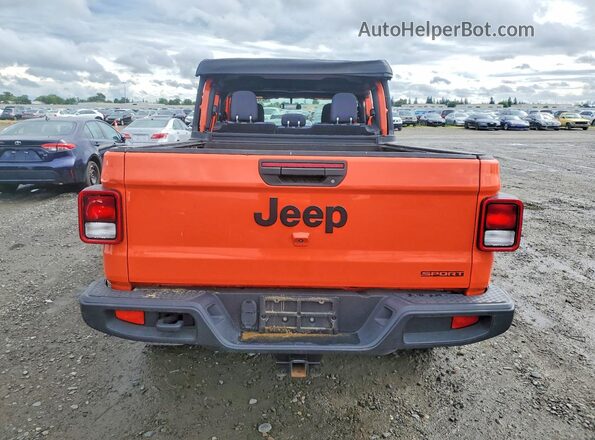 1C6HJTAG0LL143781 2020 JEEP GLADIATOR Оранжевый Вид сзади