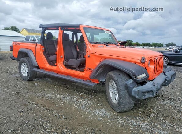 1C6HJTAG0LL143781 2020 JEEP GLADIATOR Оранжевый Передняя правая четверть