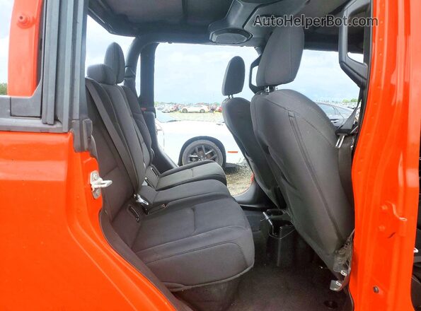 1C6HJTAG0LL143781 2020 JEEP GLADIATOR Оранжевый Вид задних сидений