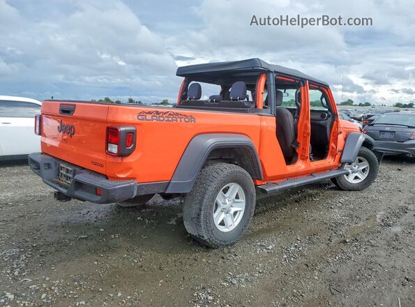 1C6HJTAG0LL143781 2020 JEEP GLADIATOR Оранжевый Задняя правая четверть
