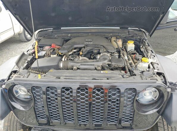 1C6HJTAG0LL206376 2020 JEEP GLADIATOR Black Вид задньої частини салону