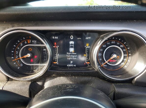1C6HJTAG0ML605516 2021 JEEP GLADIATOR White Вид щитка приладів