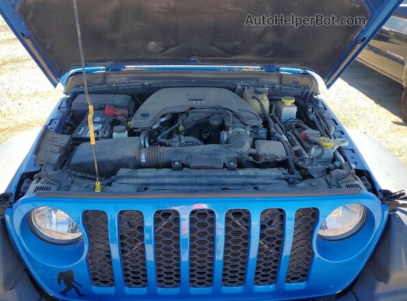 1C6HJTAG2LL187622 2020 JEEP GLADIATOR Blue Vista interior trasera