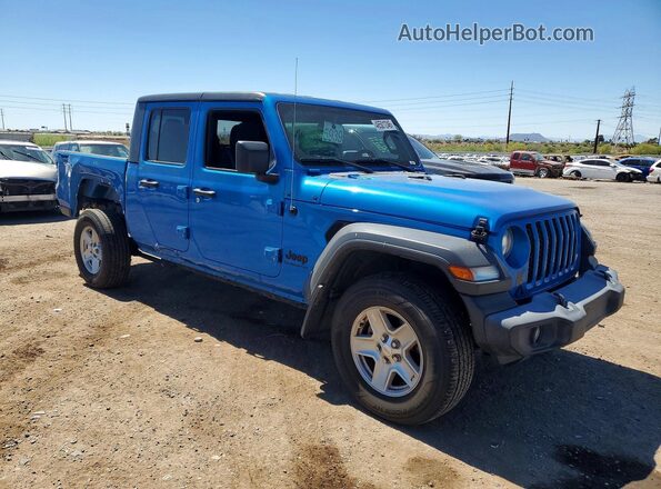 1C6HJTAG2LL187622 2020 JEEP GLADIATOR Blue Delantero derecho