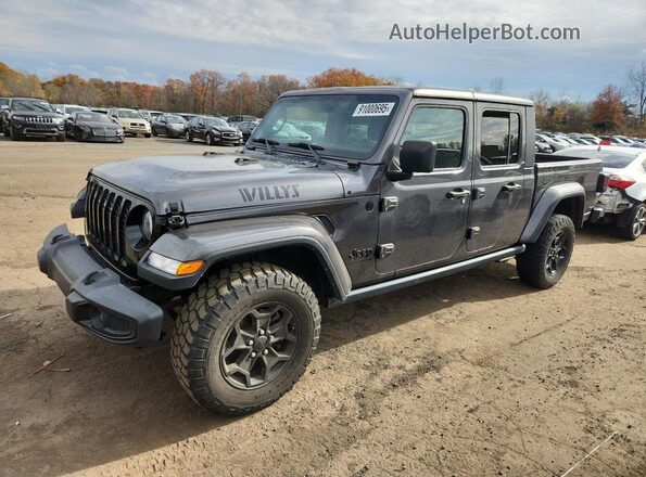 1C6HJTAG2ML589545 2021 JEEP GLADIATOR Серый Передняя левая четверть