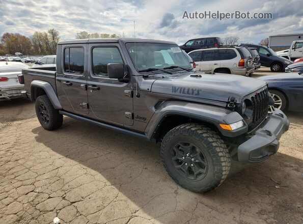 1C6HJTAG2ML589545 2021 JEEP GLADIATOR Серый Передняя правая четверть