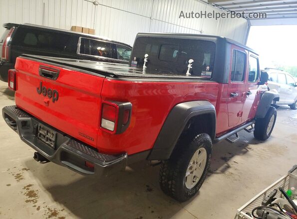 1C6HJTAG3LL122441 2020 JEEP GLADIATOR Красный Задняя правая четверть
