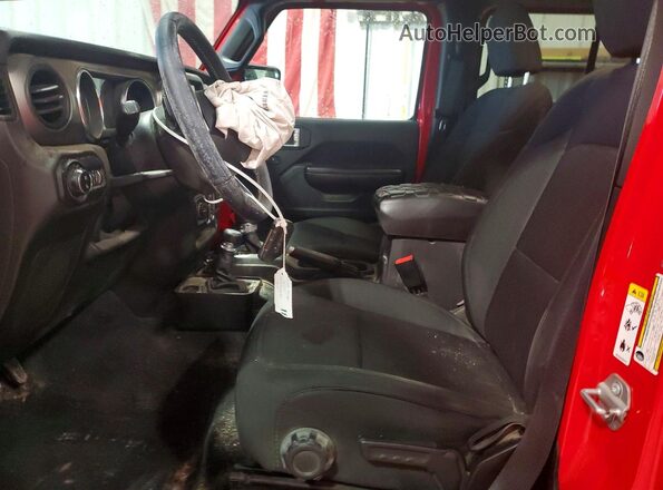 1C6HJTAG3LL122441 2020 JEEP GLADIATOR Красный Вид салона спереди