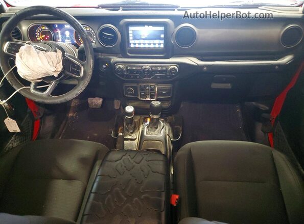 1C6HJTAG3LL122441 2020 JEEP GLADIATOR Красный Вид панели приборов