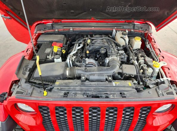 1C6HJTAG3PL553349 2023 JEEP GLADIATOR Red უკანა სალონის ხედი