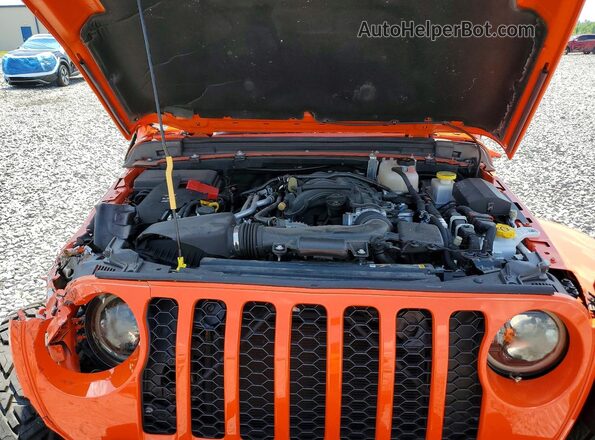 1C6HJTAG4PL592189 2023 JEEP GLADIATOR Orange Вид задньої частини салону